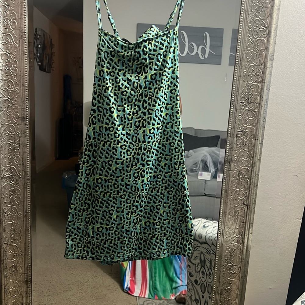Animal print dress